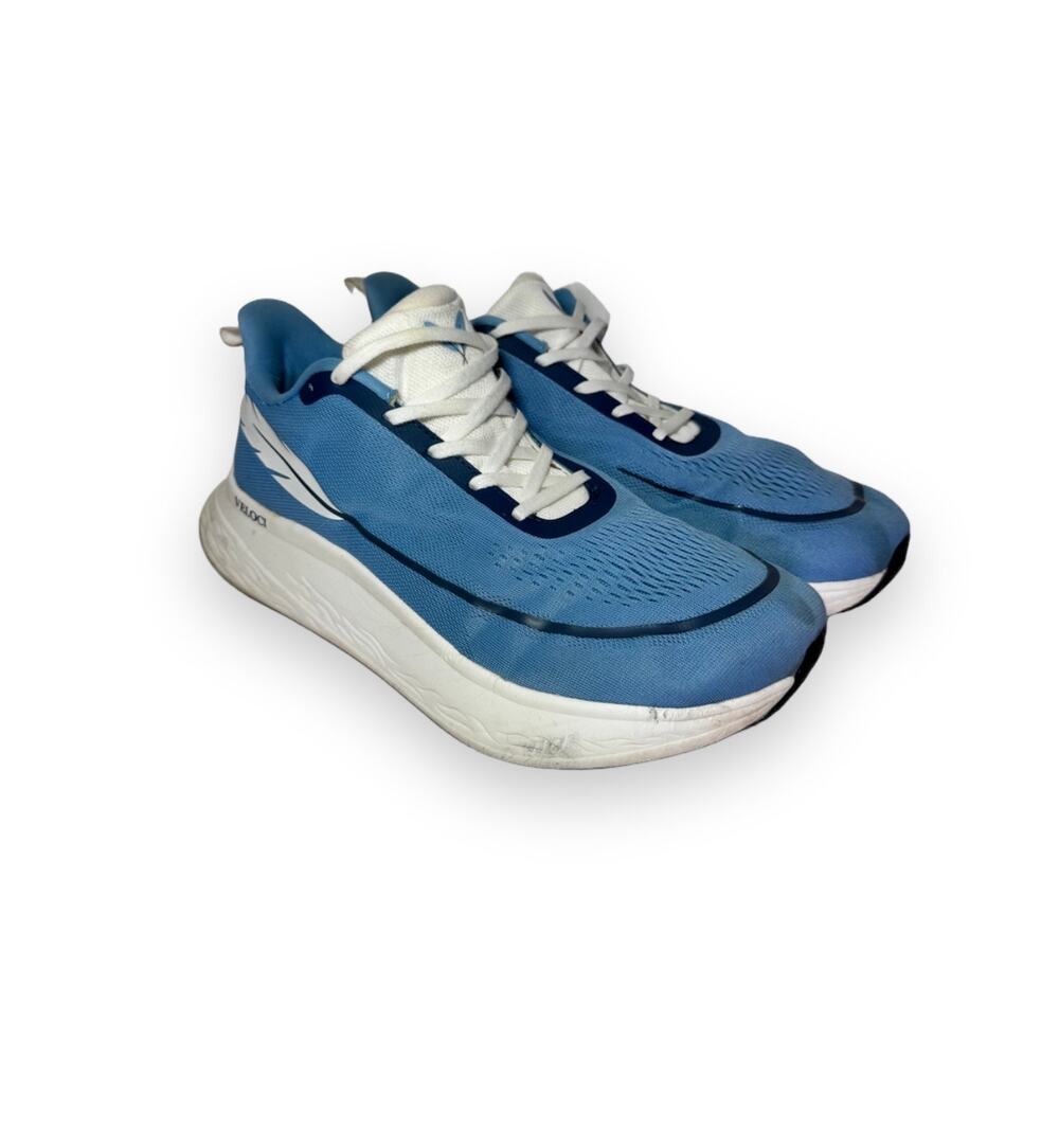 Veloci Ascent Running Shoes Mens 12 Womens 13.5 Slate Blue Wide Toe Box